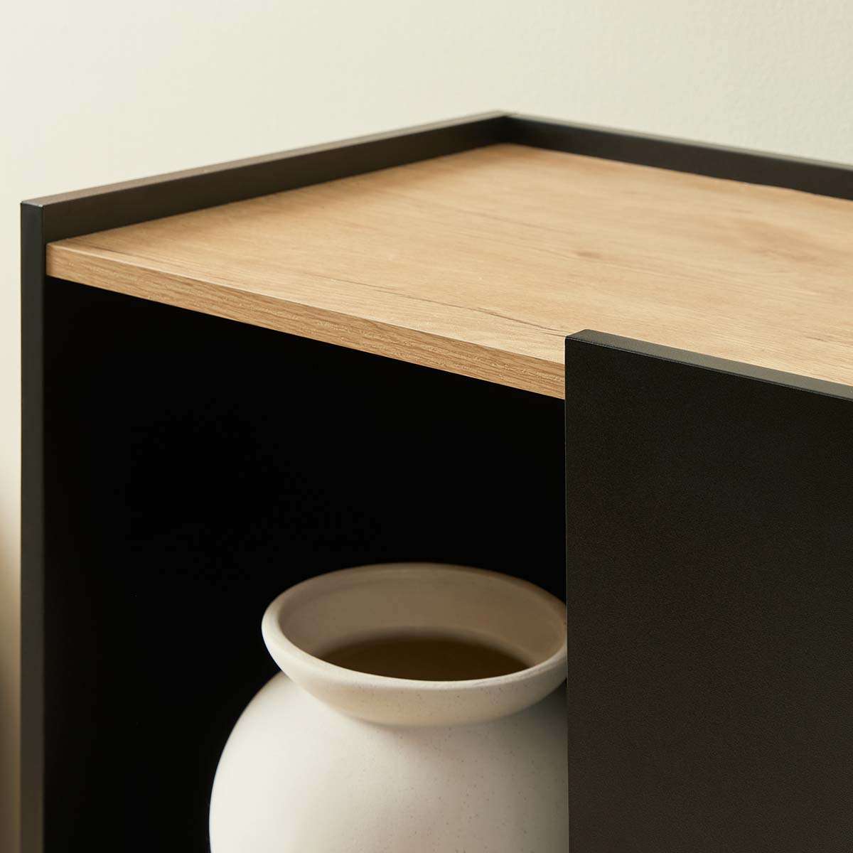 Murphy Cabinet - Black/Natural