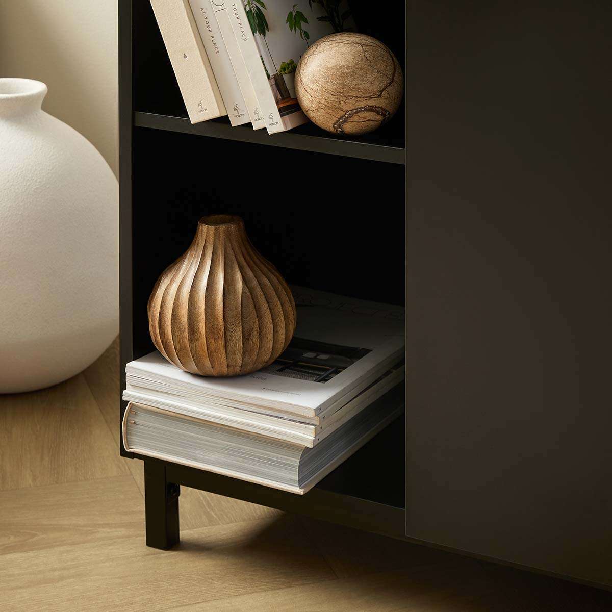 Murphy Cabinet - Black/Natural