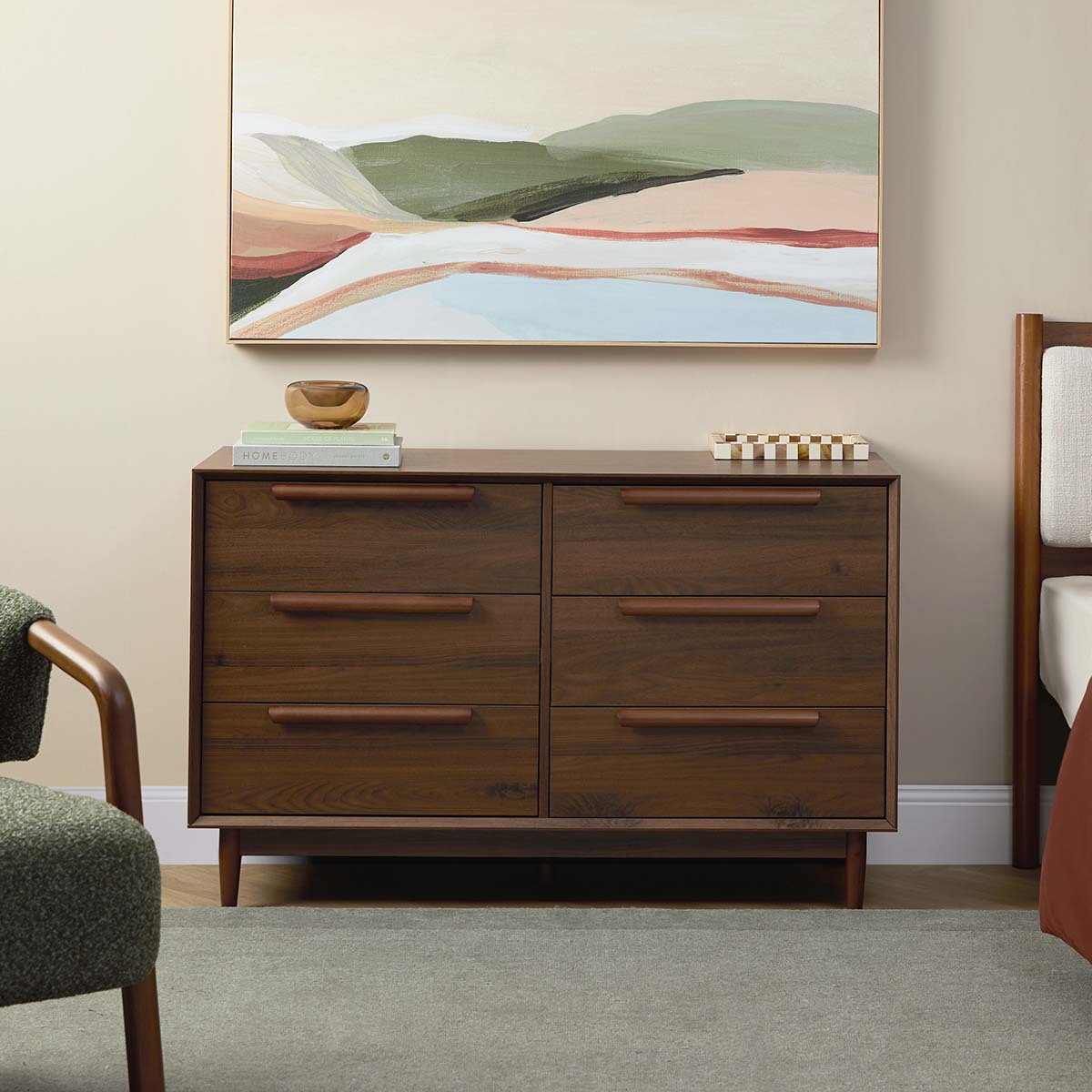 Mies Six Drawer - Walnut