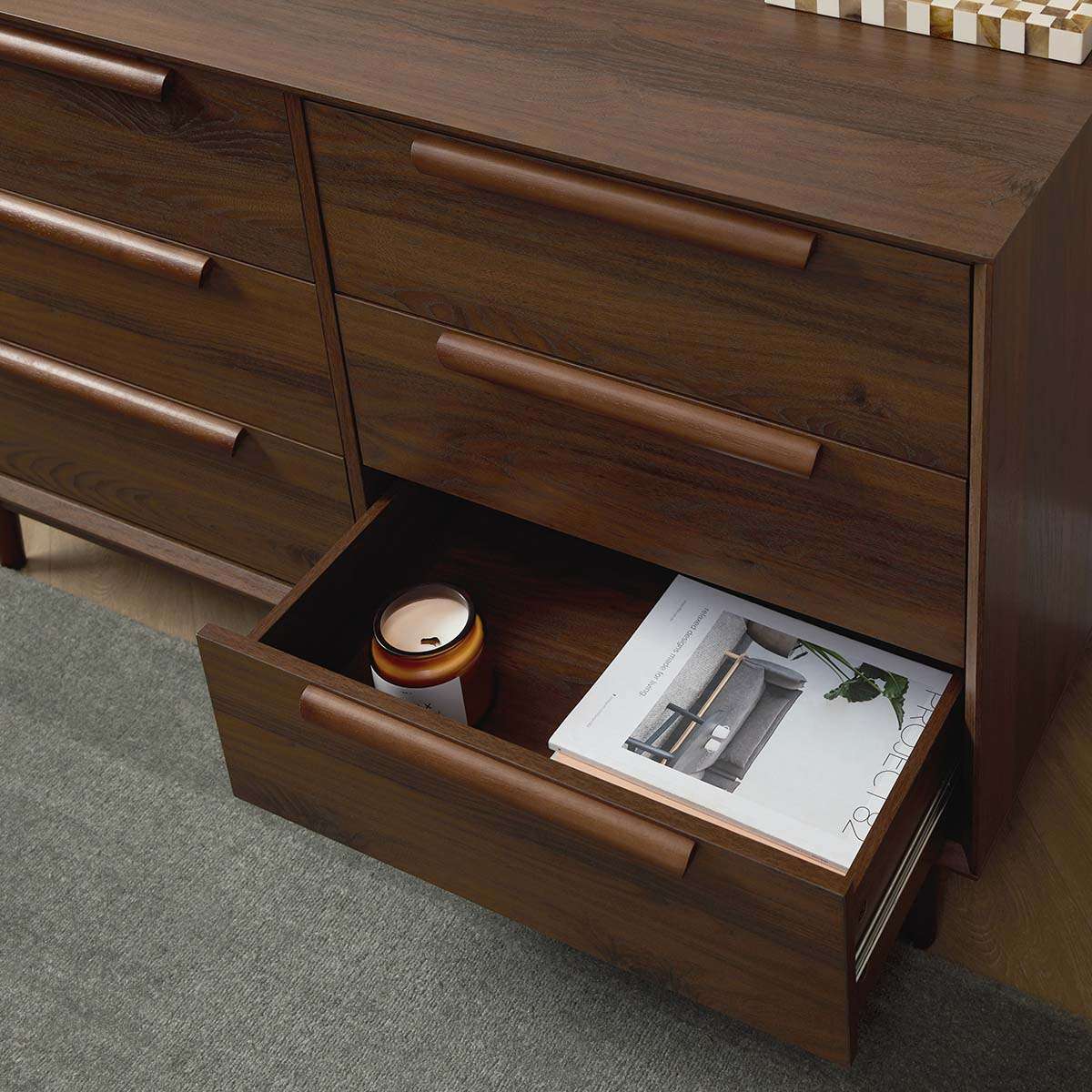Mies Six Drawer - Walnut