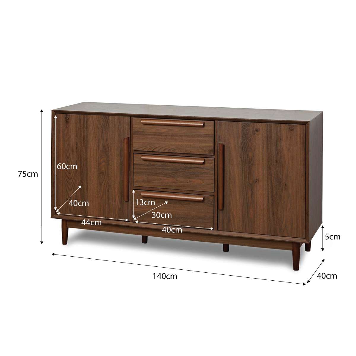 Mies Buffet - Walnut