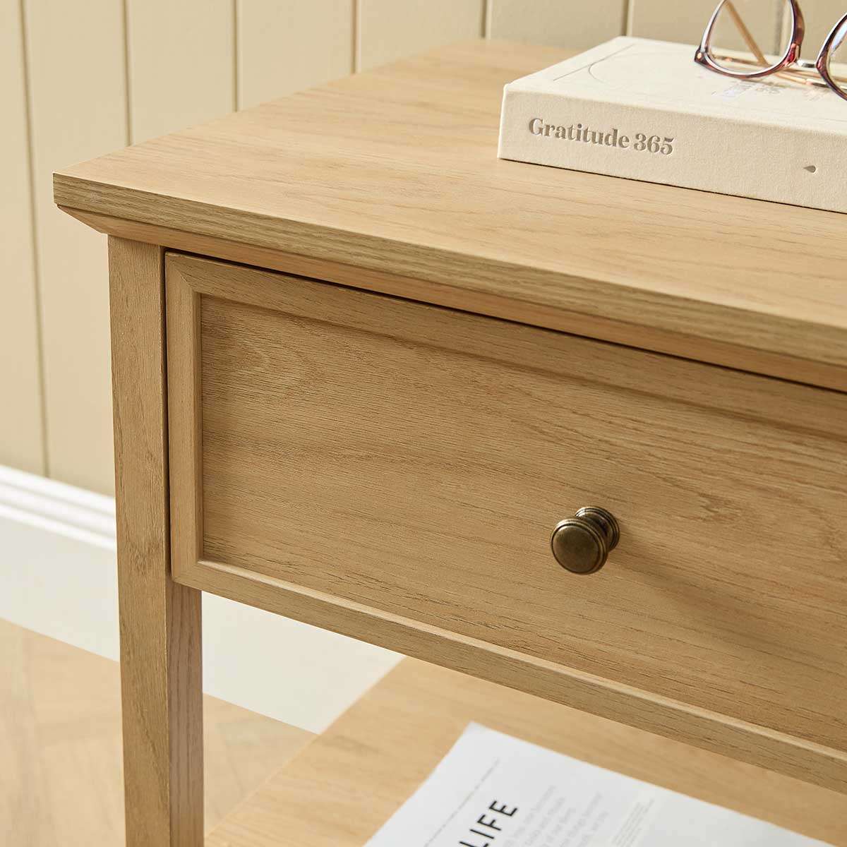 Ambrose Bedside Table - Natural