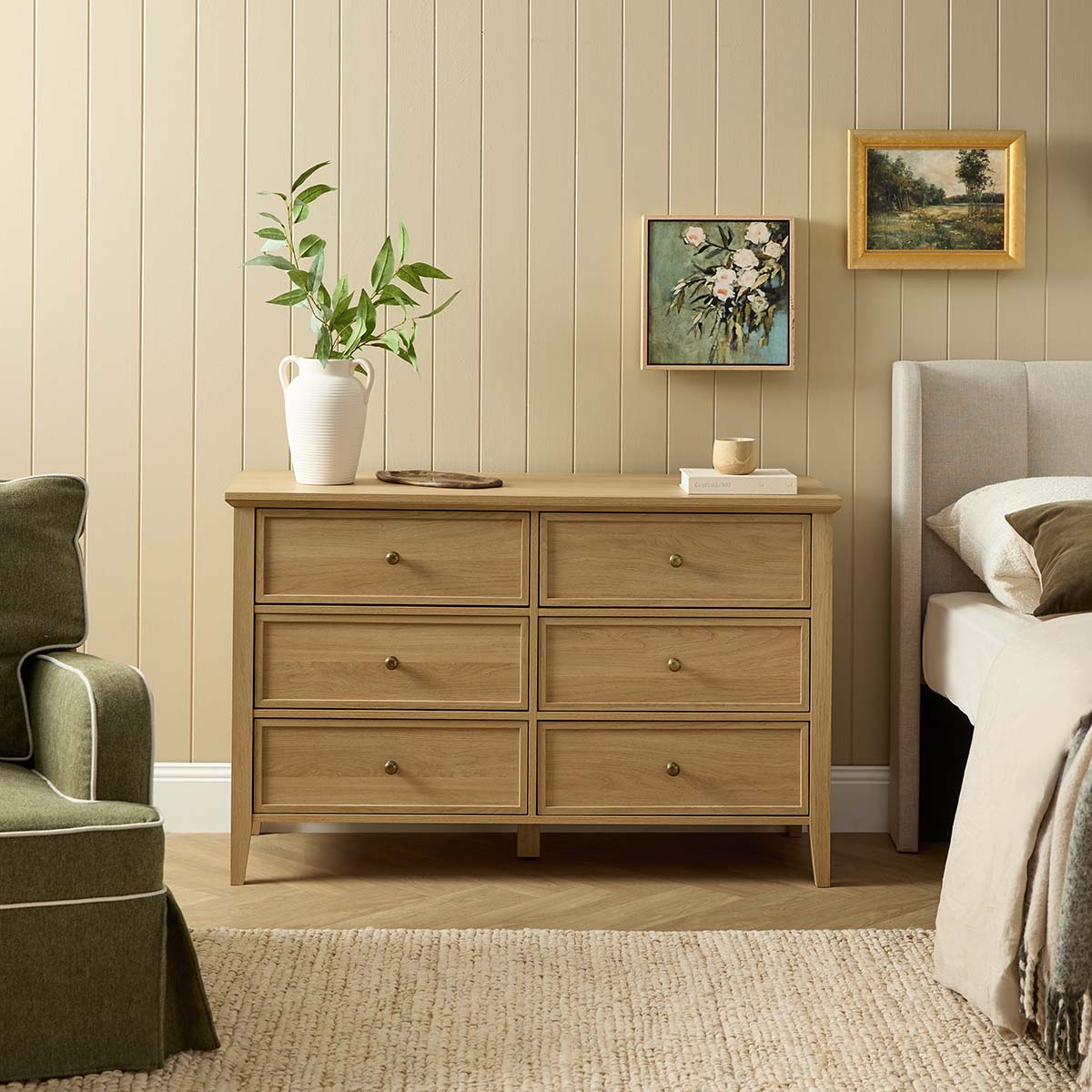 Ambrose Six Drawer - Natural