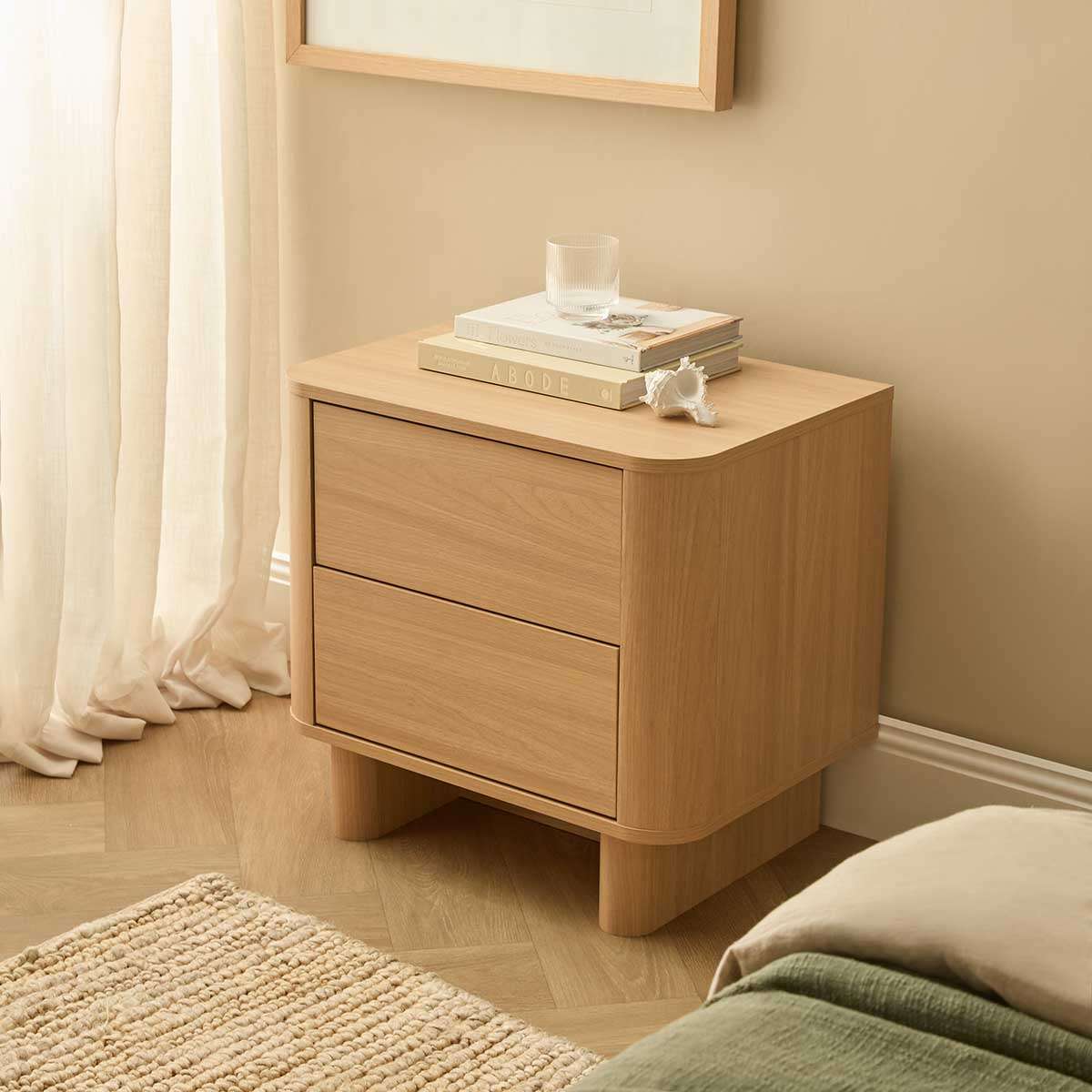 Bondi Bedside Table - Natural