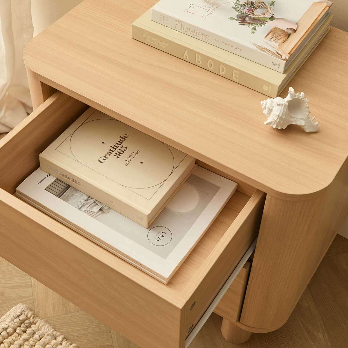 Bondi Bedside Table - Natural