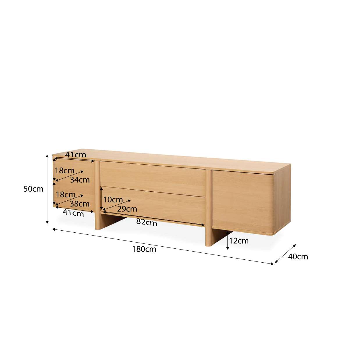 Marcoola Entertainment Unit - Natural