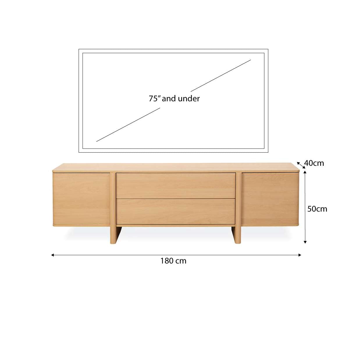Marcoola Entertainment Unit - Natural
