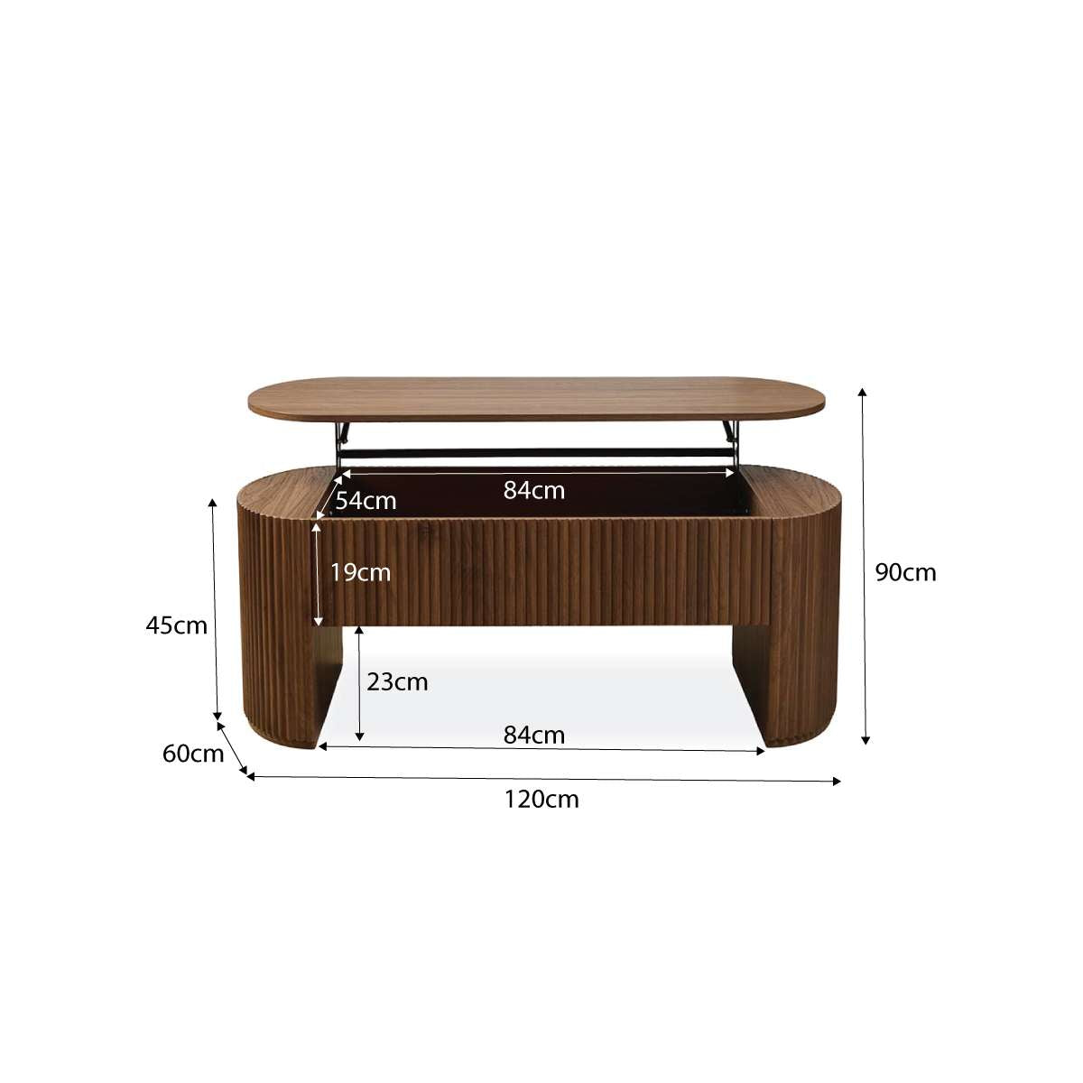 Amara Coffee Table - Walnut