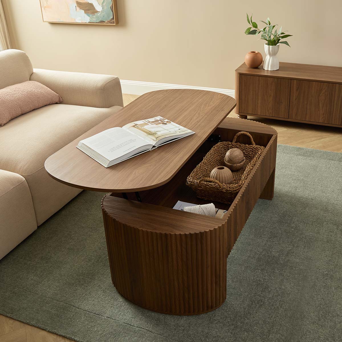 Amara Coffee Table - Walnut