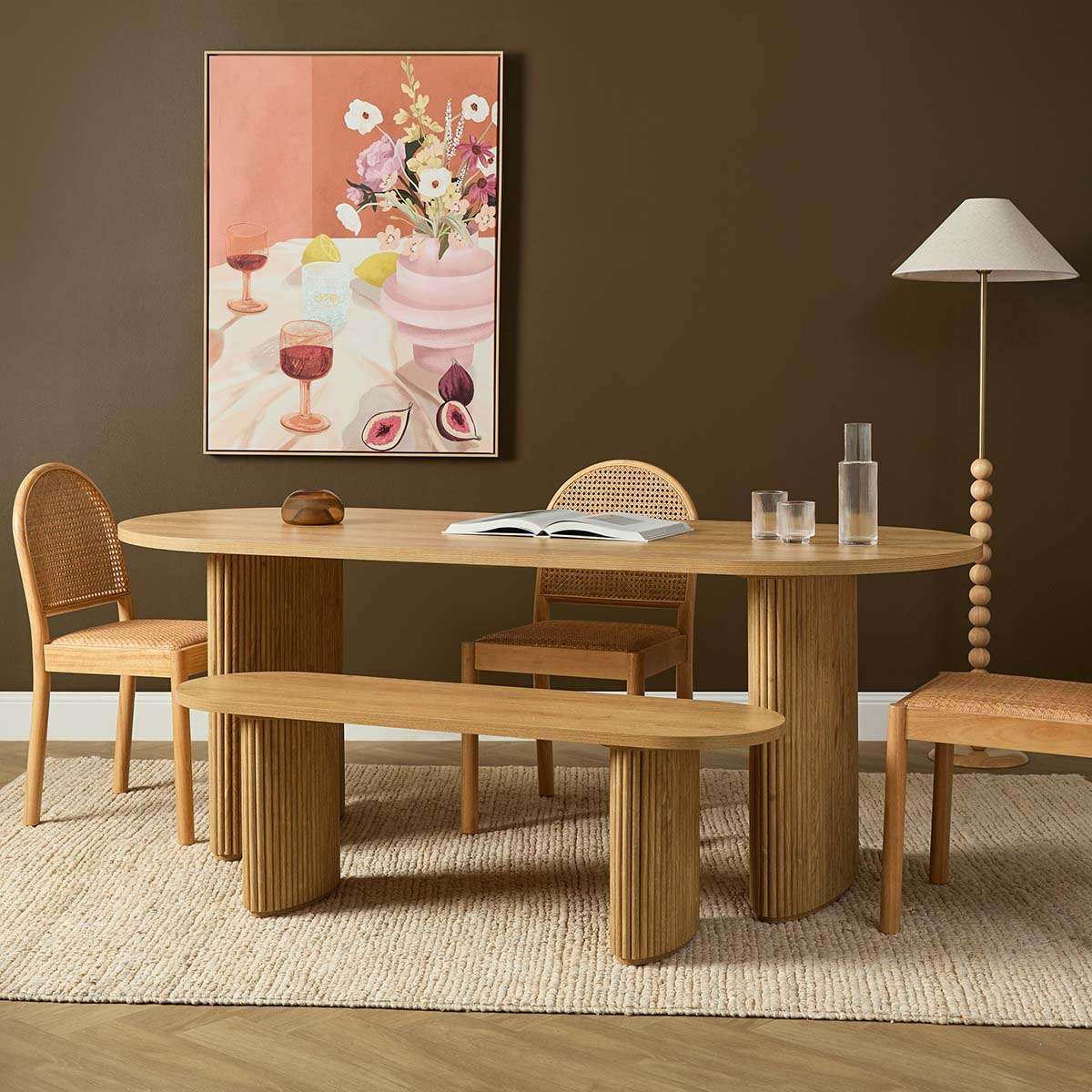 Amara Bench Seat Large - Natural