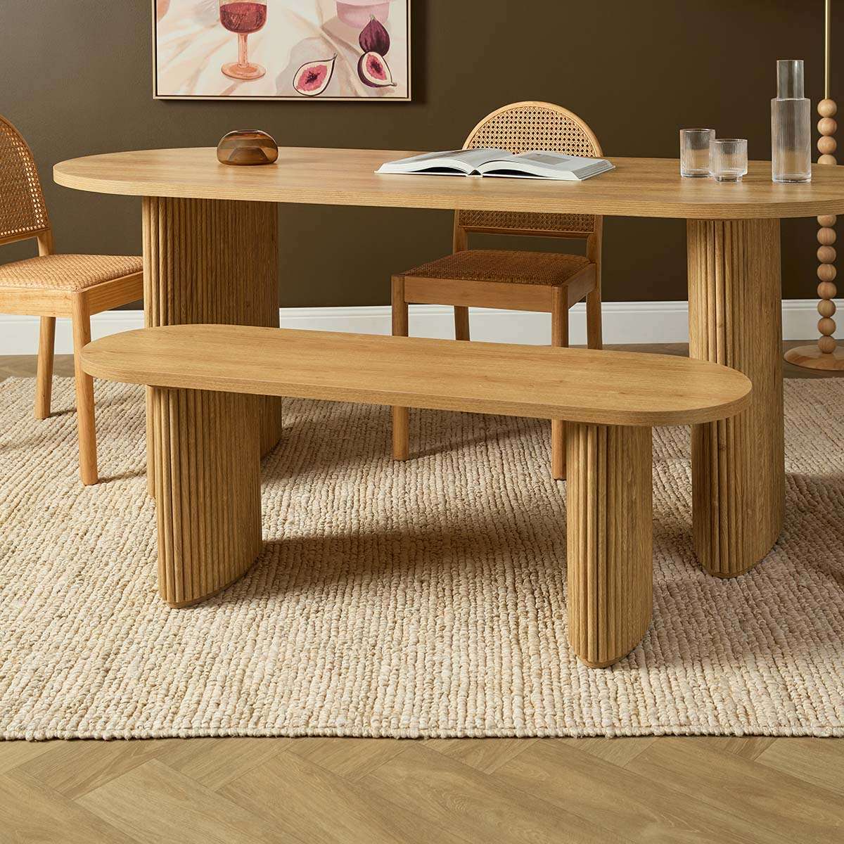 Amara Bench Seat Large - Natural