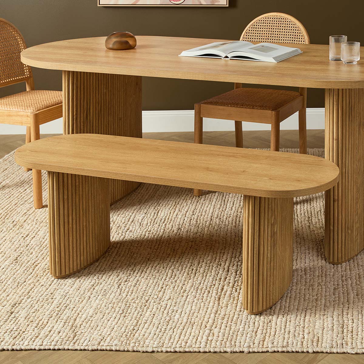 Amara Bench Seat Large - Natural