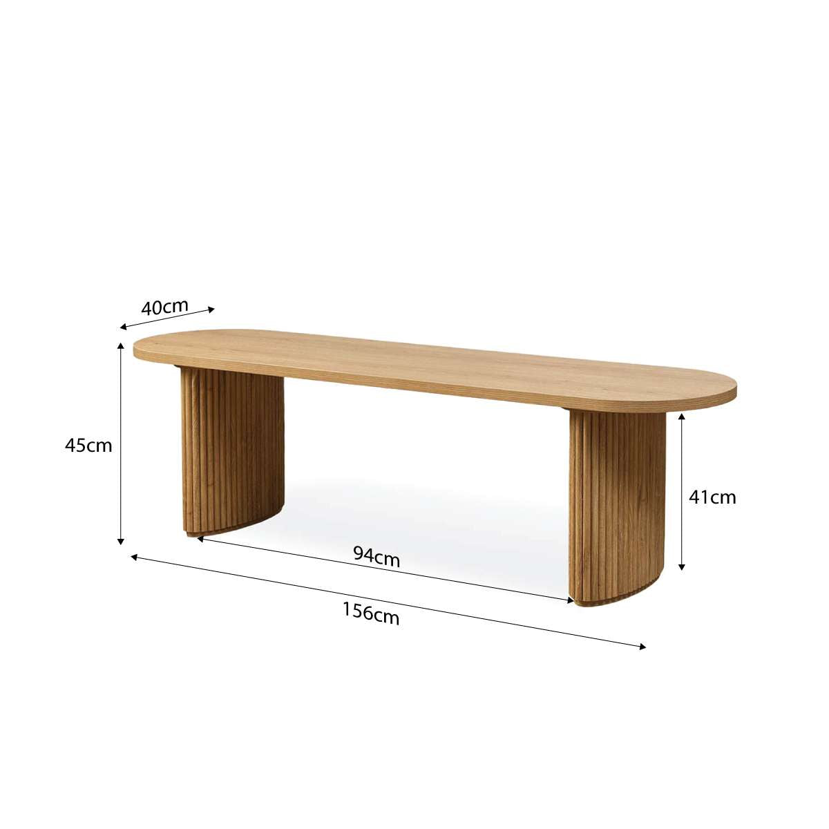 Amara Bench Seat Large - Natural