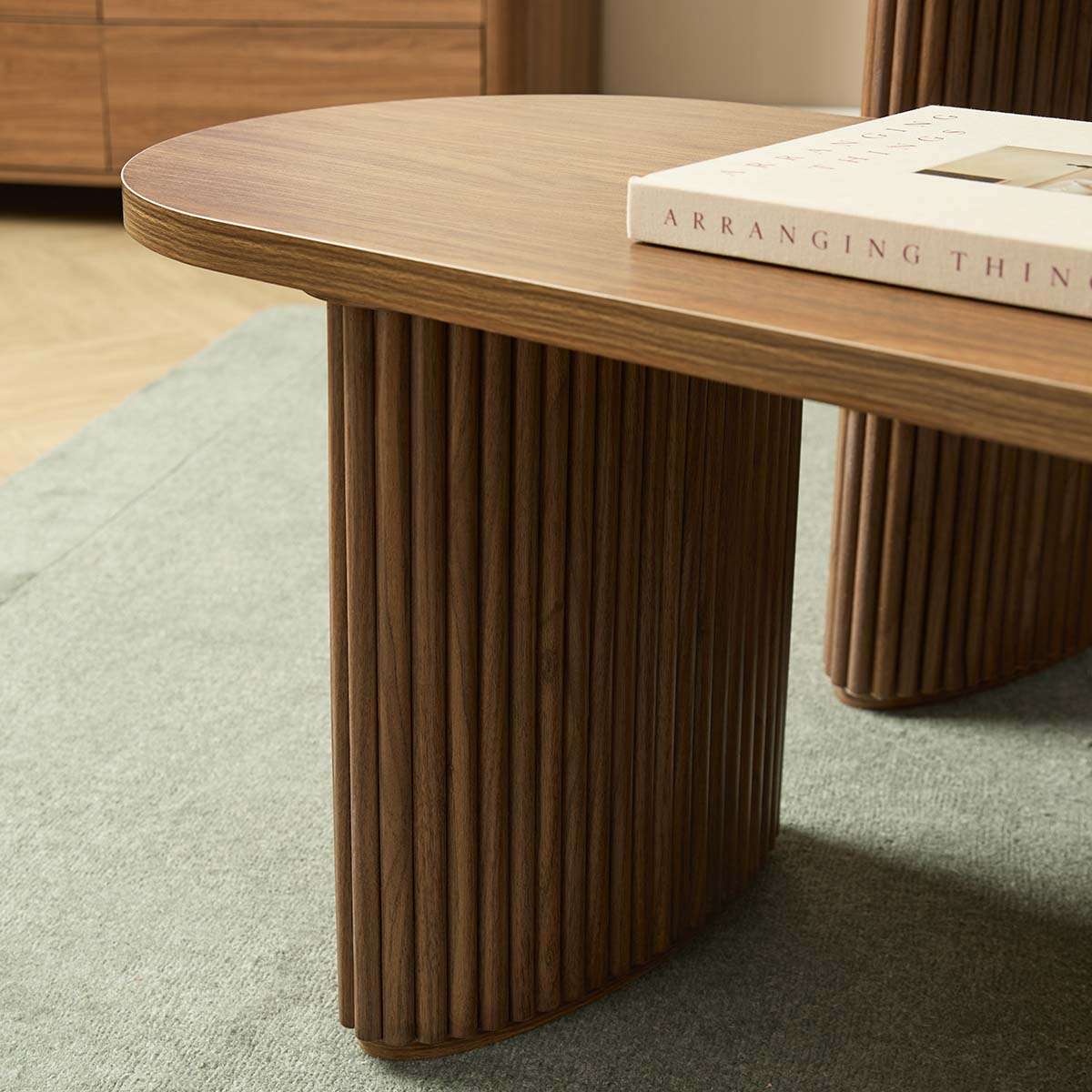 Amara Bench Seat Large - Walnut