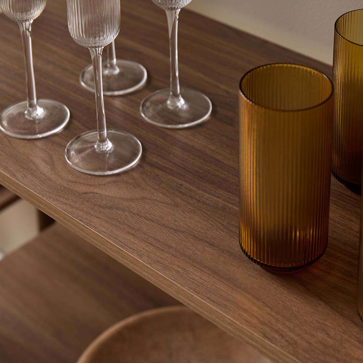 Eden Tall Shelf - Walnut