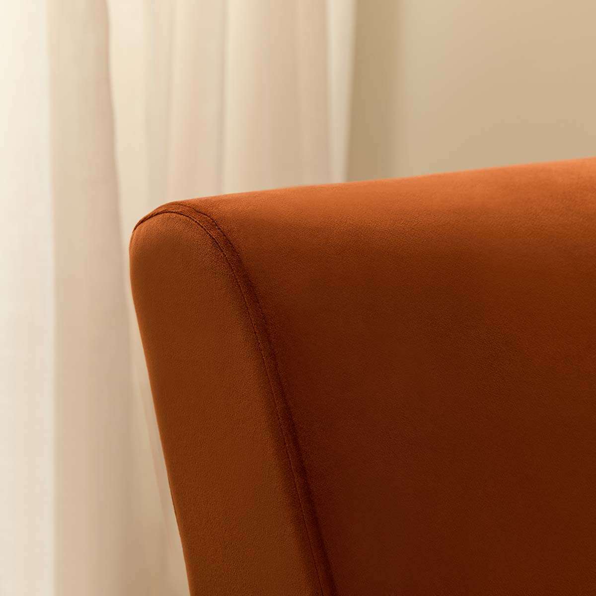 Richie Occasional Chair - Rust/Walnut