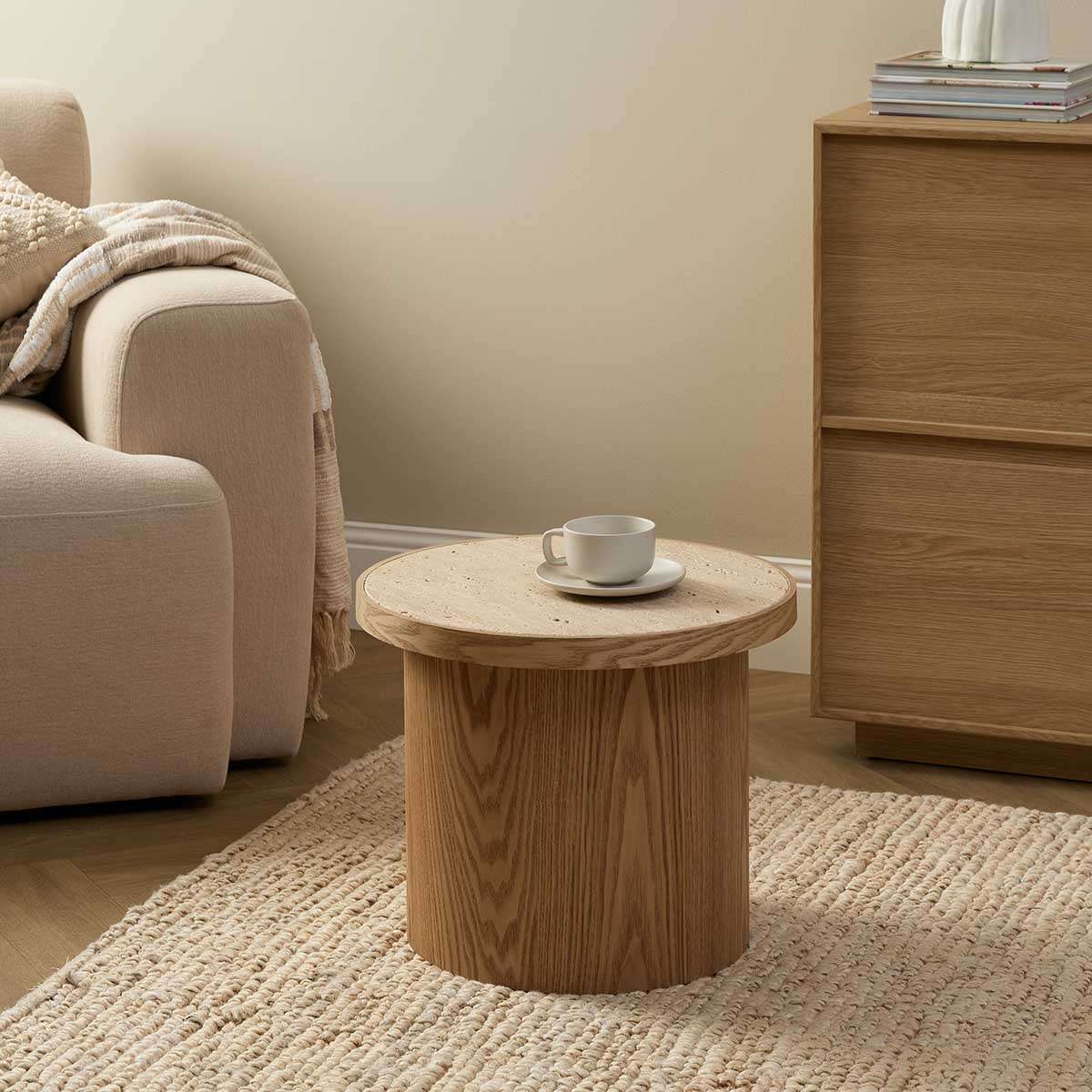 Earnest Wooden Side Table - Natural