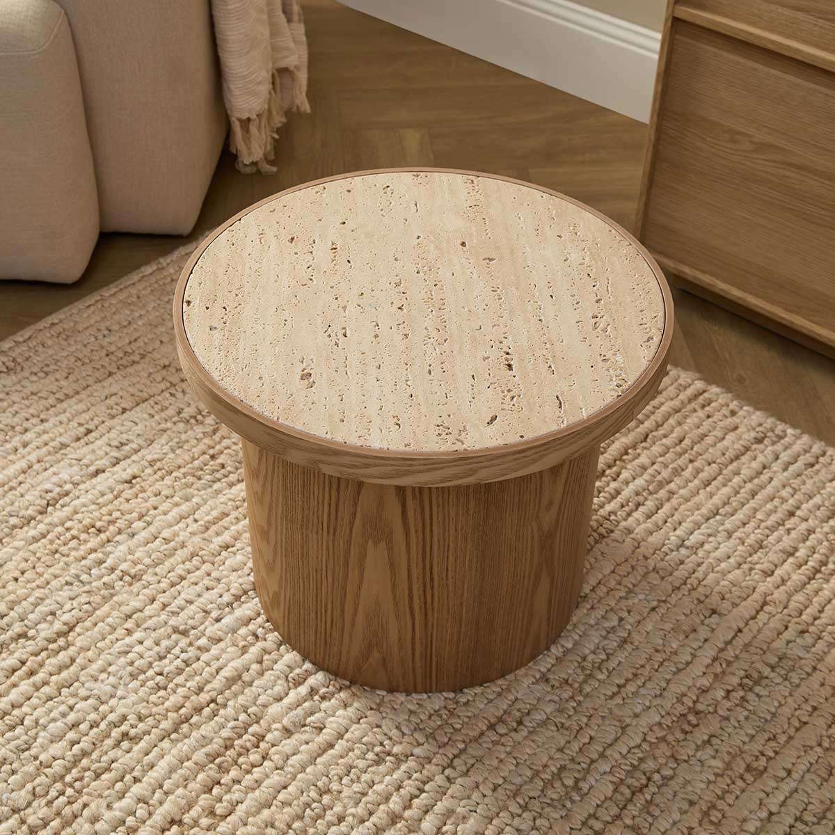 Earnest Wooden Side Table - Natural