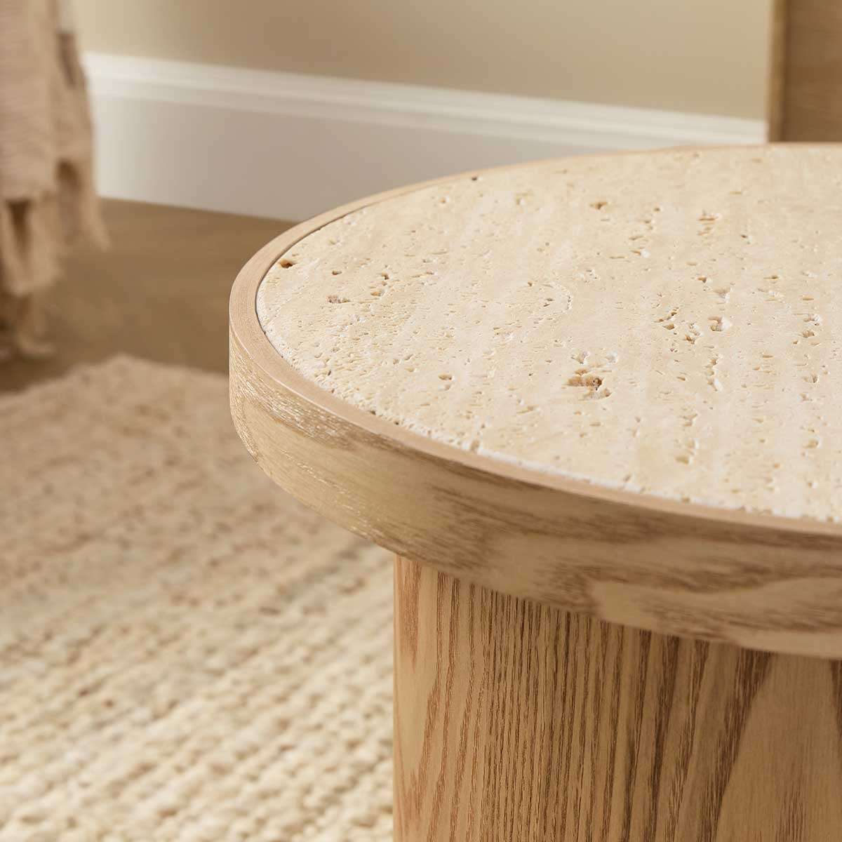 Earnest Wooden Side Table - Natural