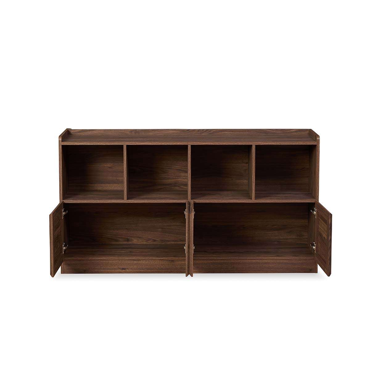 Noosa Rattan Cube Storage Bookcase  - Walnut