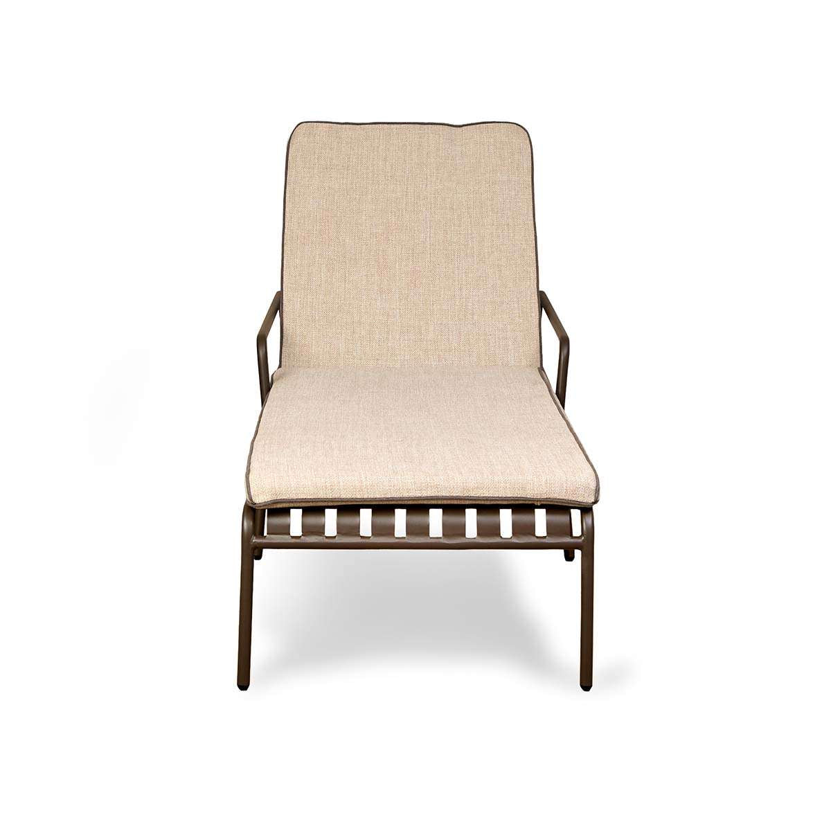 Palma Outdoor Sun Lounger - Chocolate/Natural