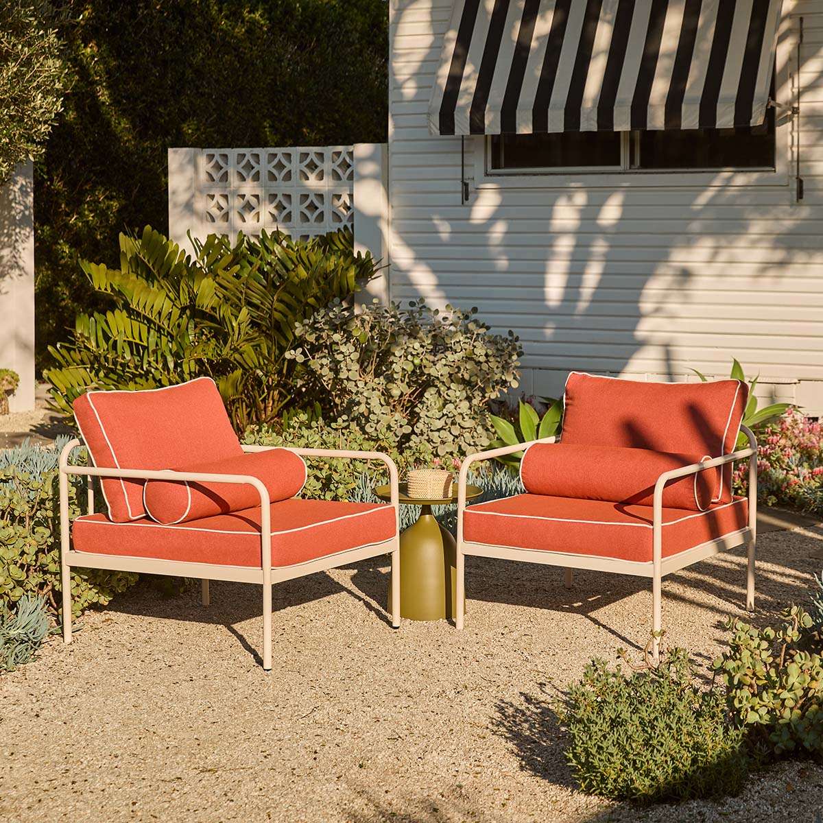 Marin Outdoor Armchair Paprika - Set of Two