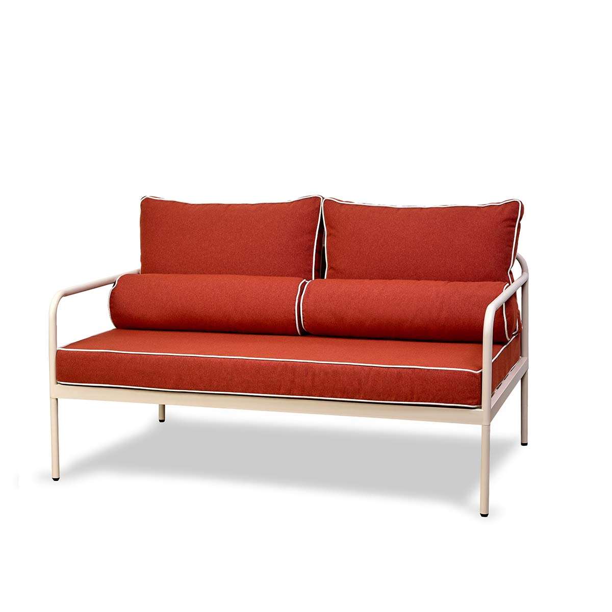 Marin Outdoor Two Seater Sofa - Paprika