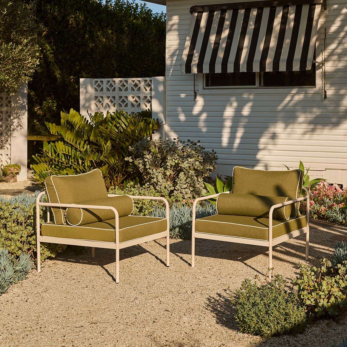 Marin Outdoor Armchair - Olive Green