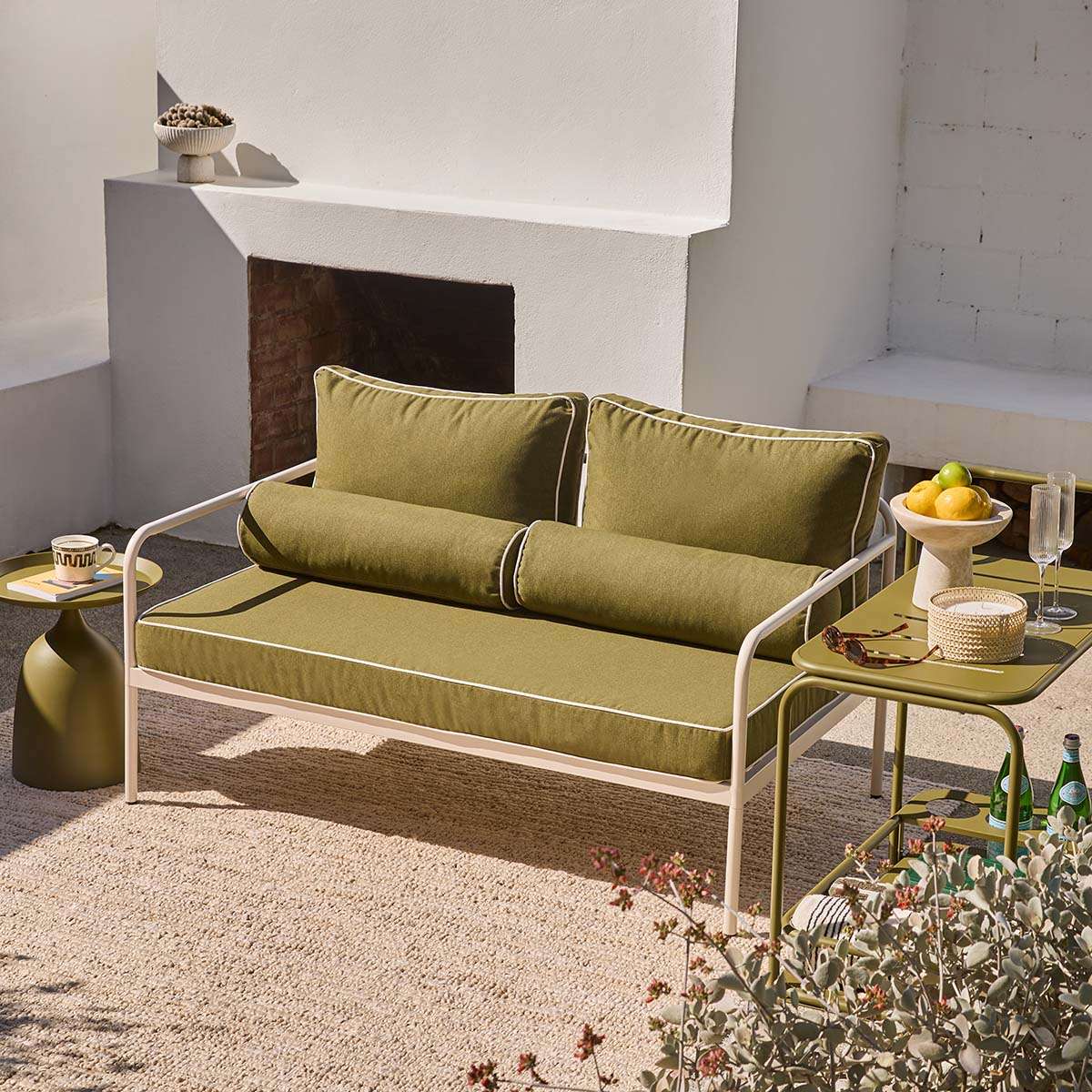 Marin Lounge Seating Olive Set of Two