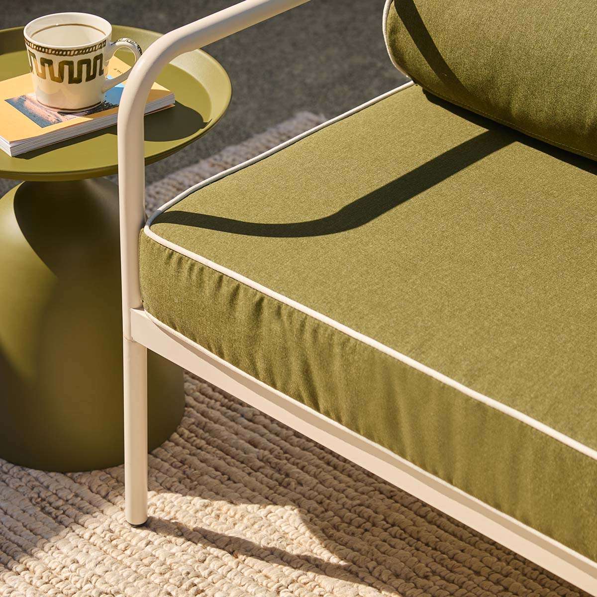 Palma Indoor/Outdoor Side Table - Olive Green