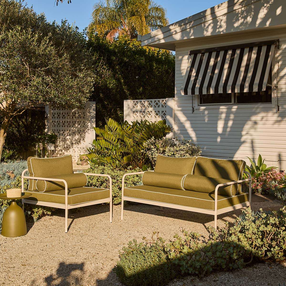 Marin Outdoor Armchair - Olive Green