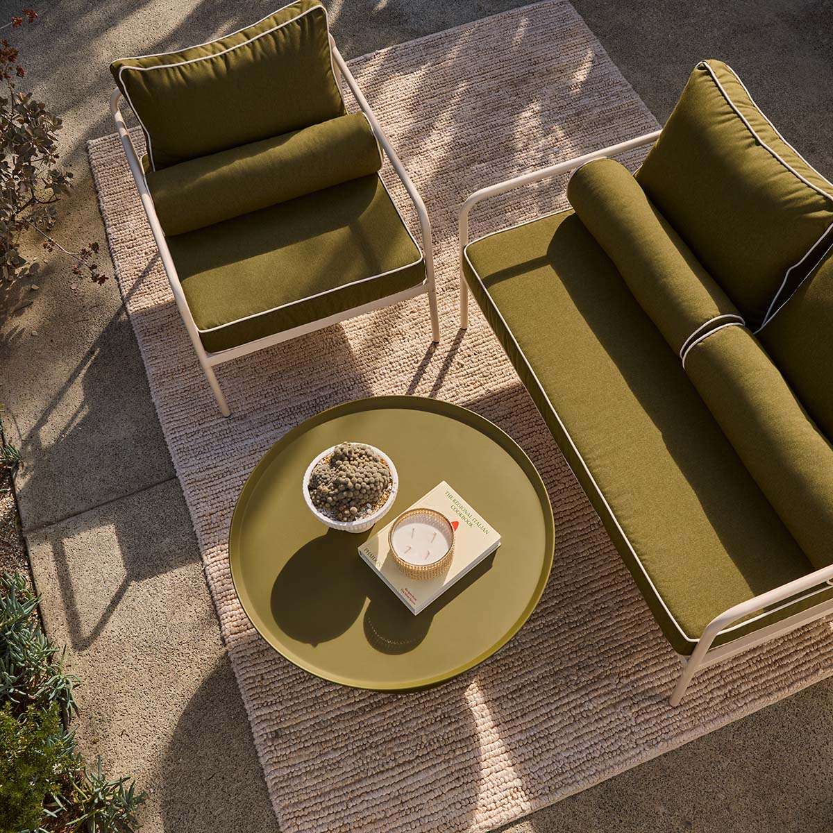Marin Outdoor Armchair - Olive Green