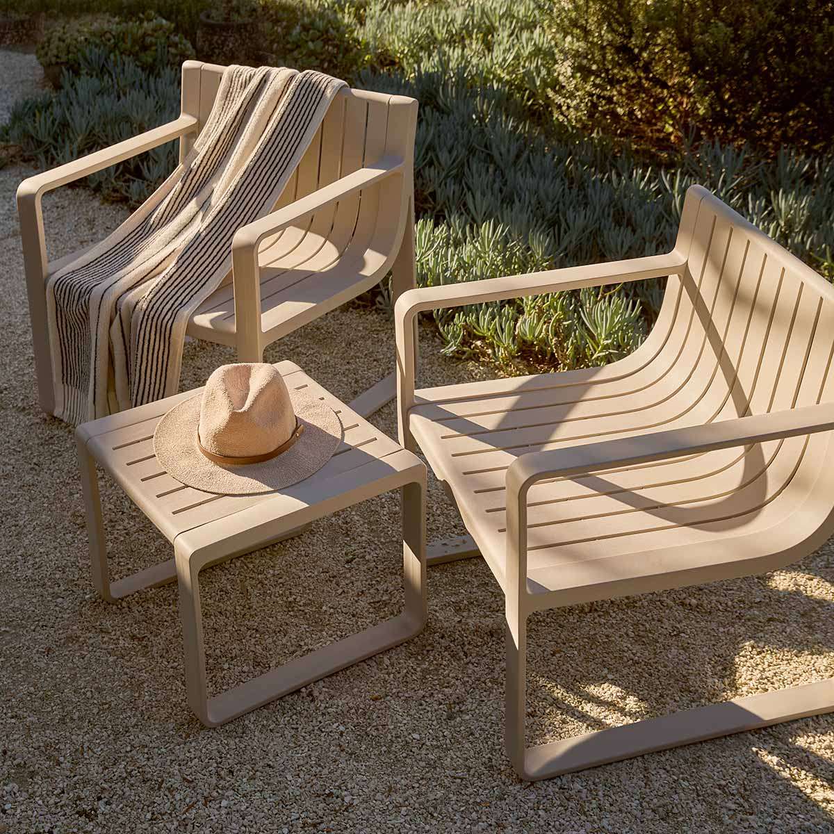 Ravello Outdoor Lounge Seating - Set of Three - Beige