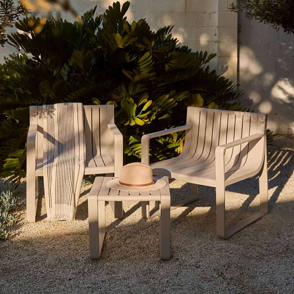 Ravello Outdoor Lounge Seating - Set of Three - Beige