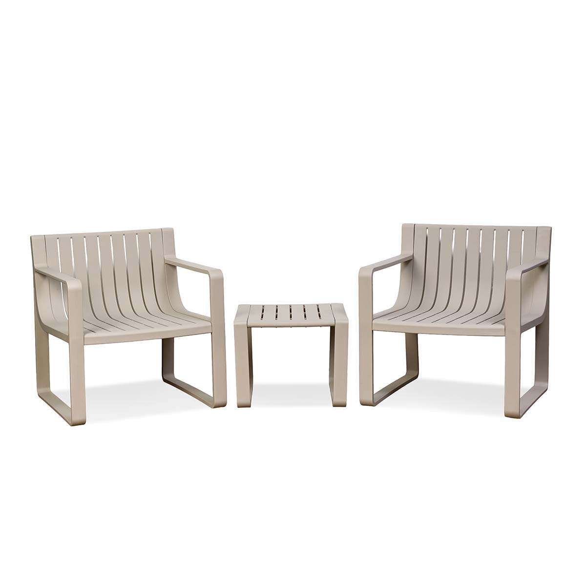 Ravello Outdoor Lounge Seating - Set of Three - Beige