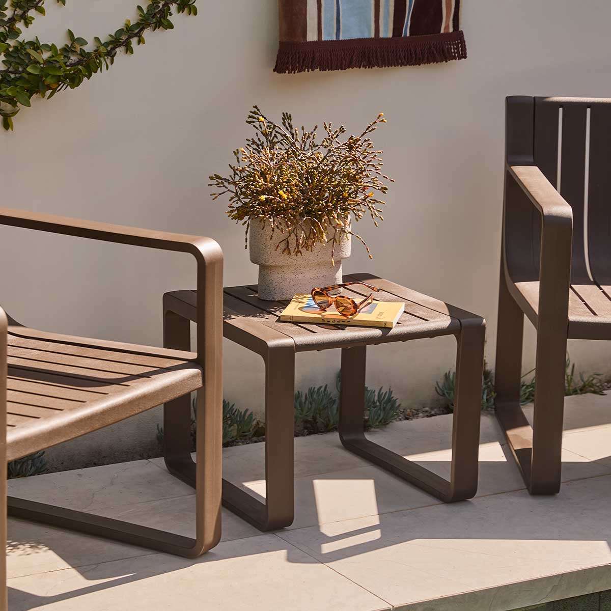 Ravello Outdoor Lounge Seating - Set of Three - Chocolate
