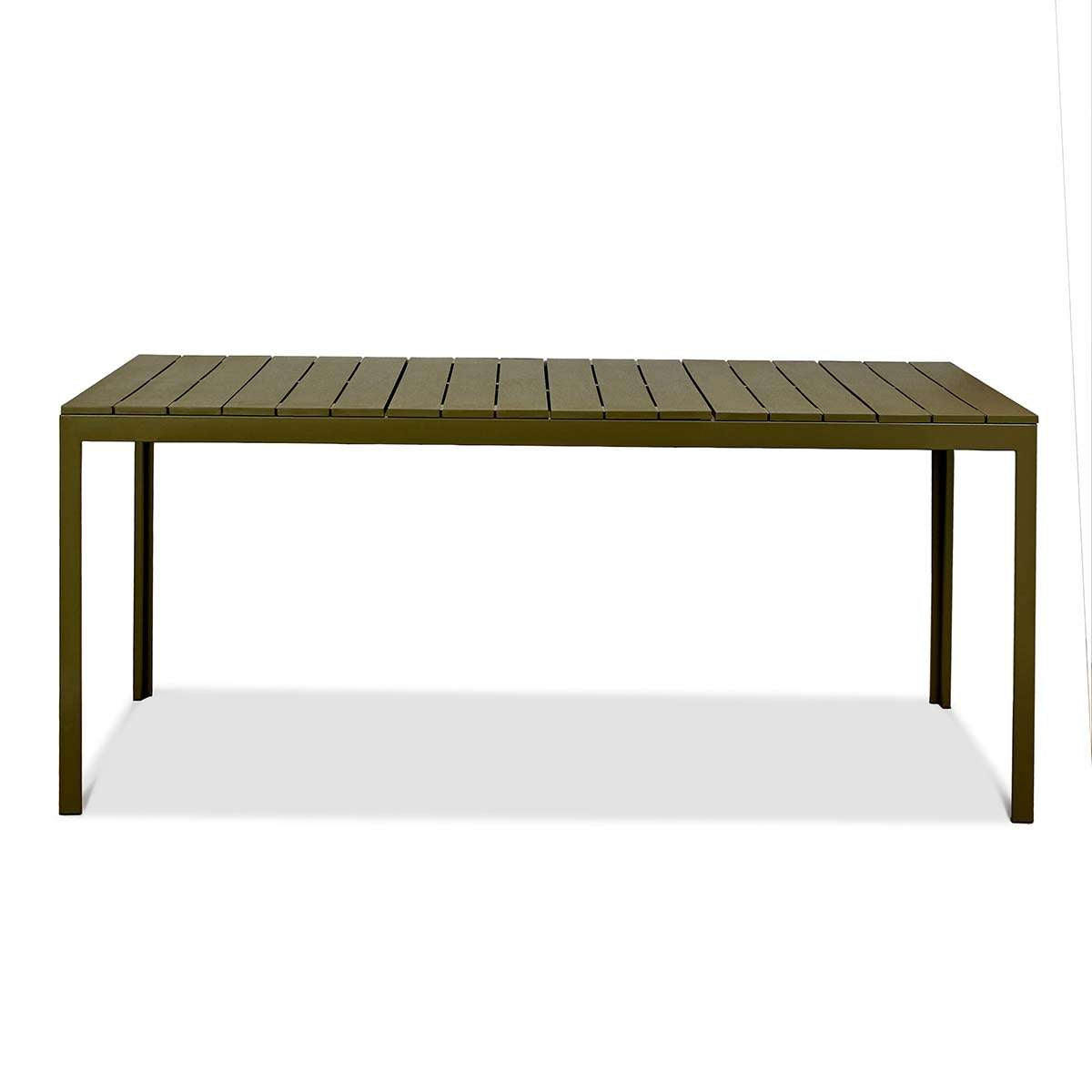 Ravello Outdoor Six Seater Dining Table - Olive Green