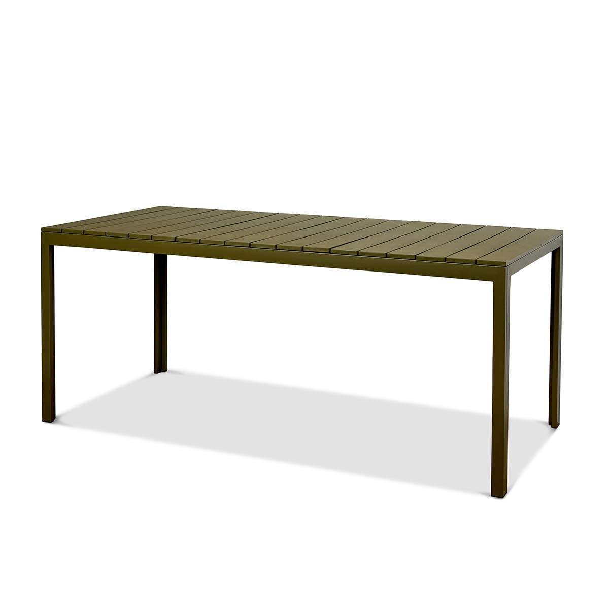 Ravello Outdoor Six Seater Dining Table - Olive Green