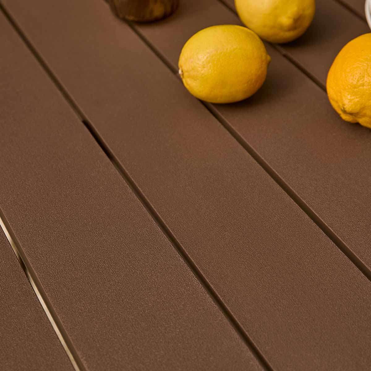 Ravello Outdoor Six Seater Dining Table - Chocolate