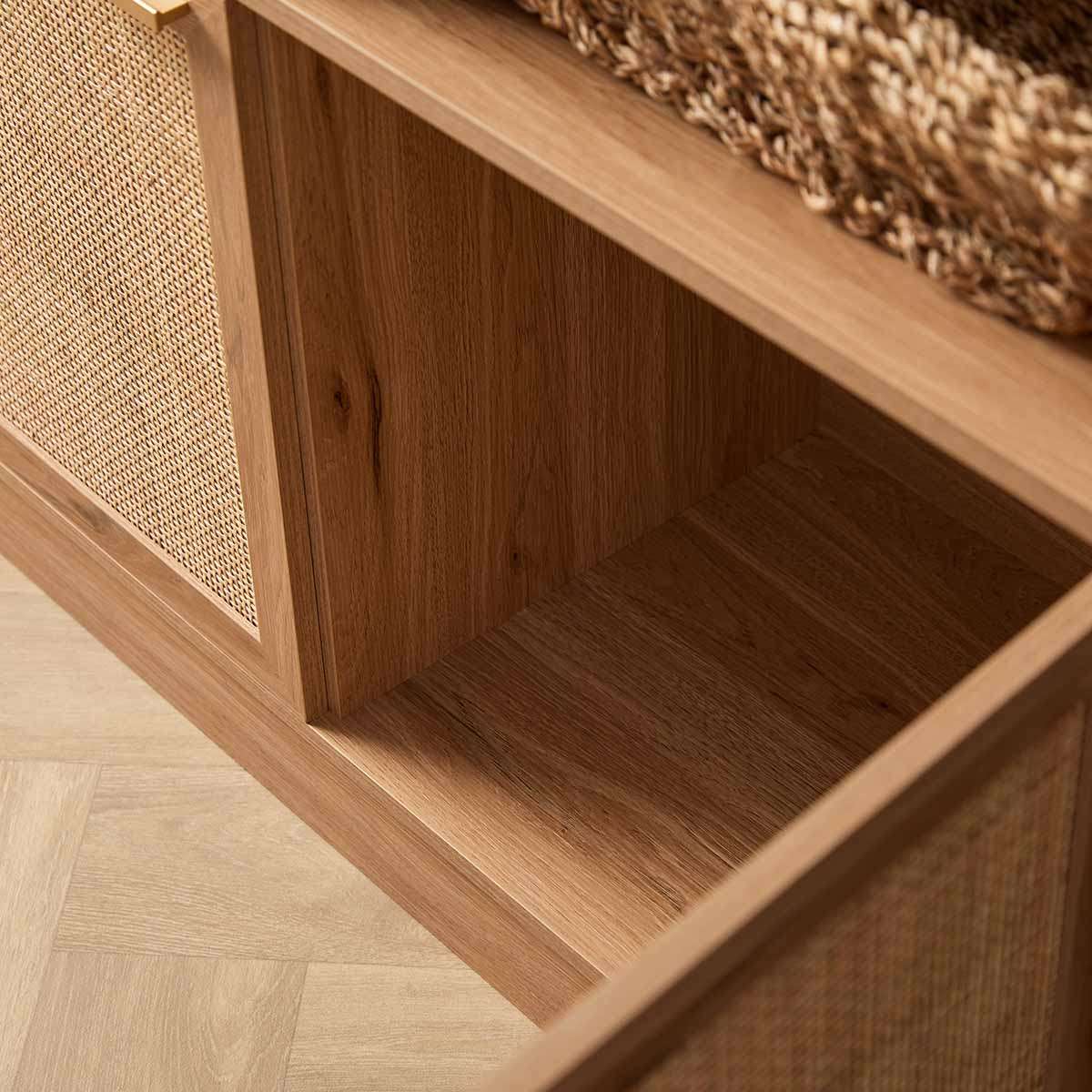 Noosa Rattan Large Bookcase - Natural