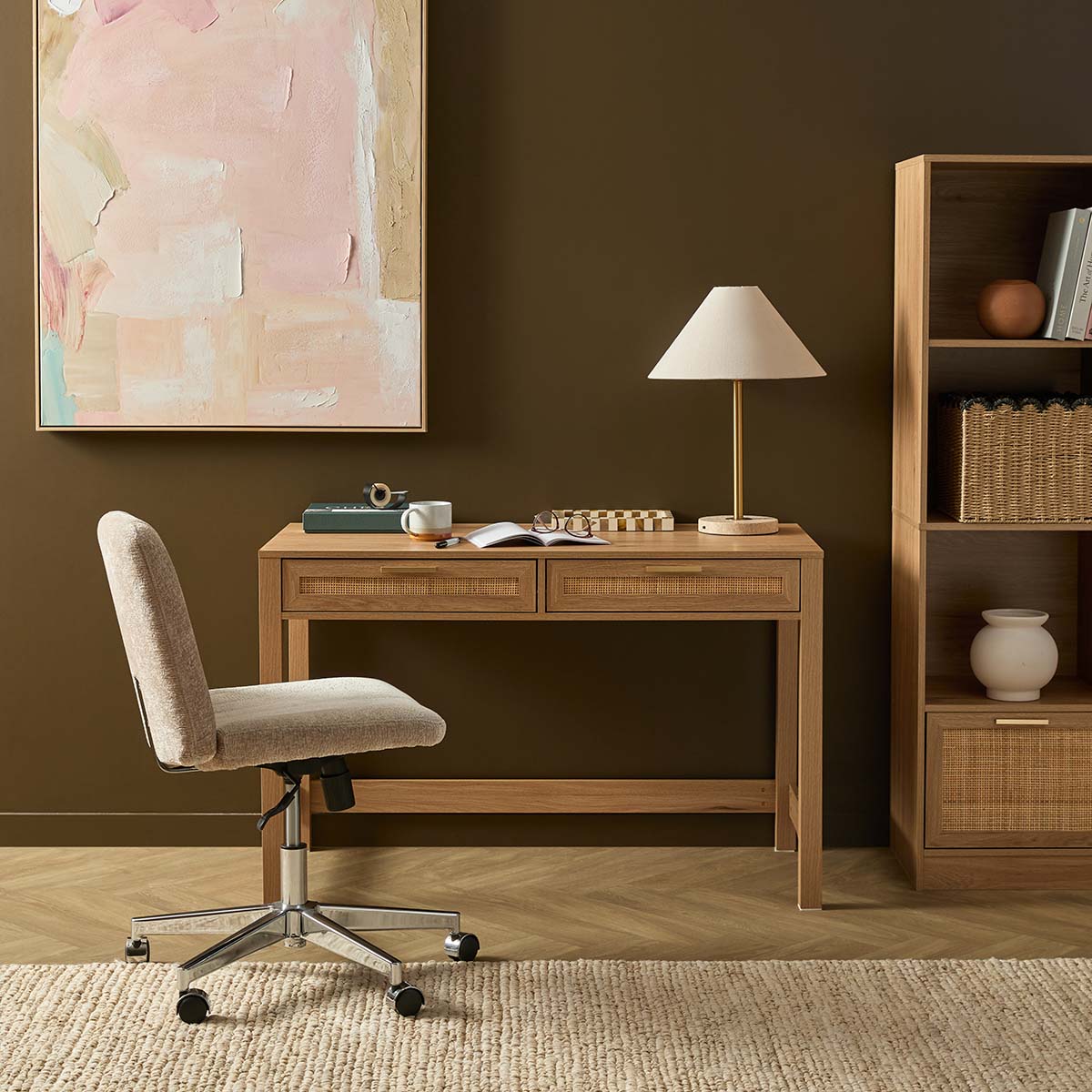 Noosa Rattan Desk - Natural