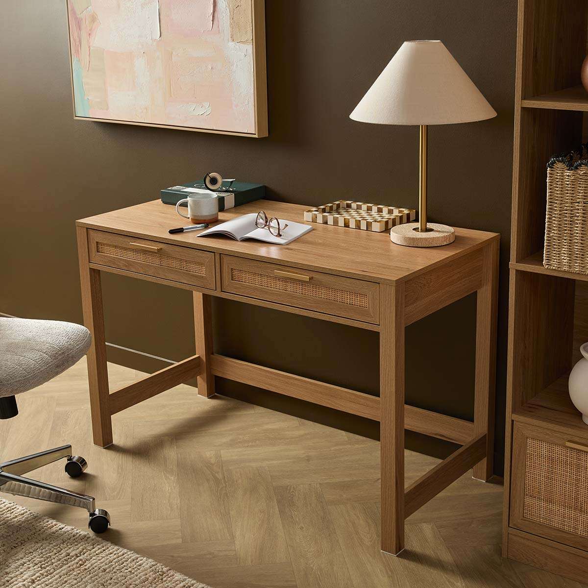 Noosa Rattan Desk - Natural