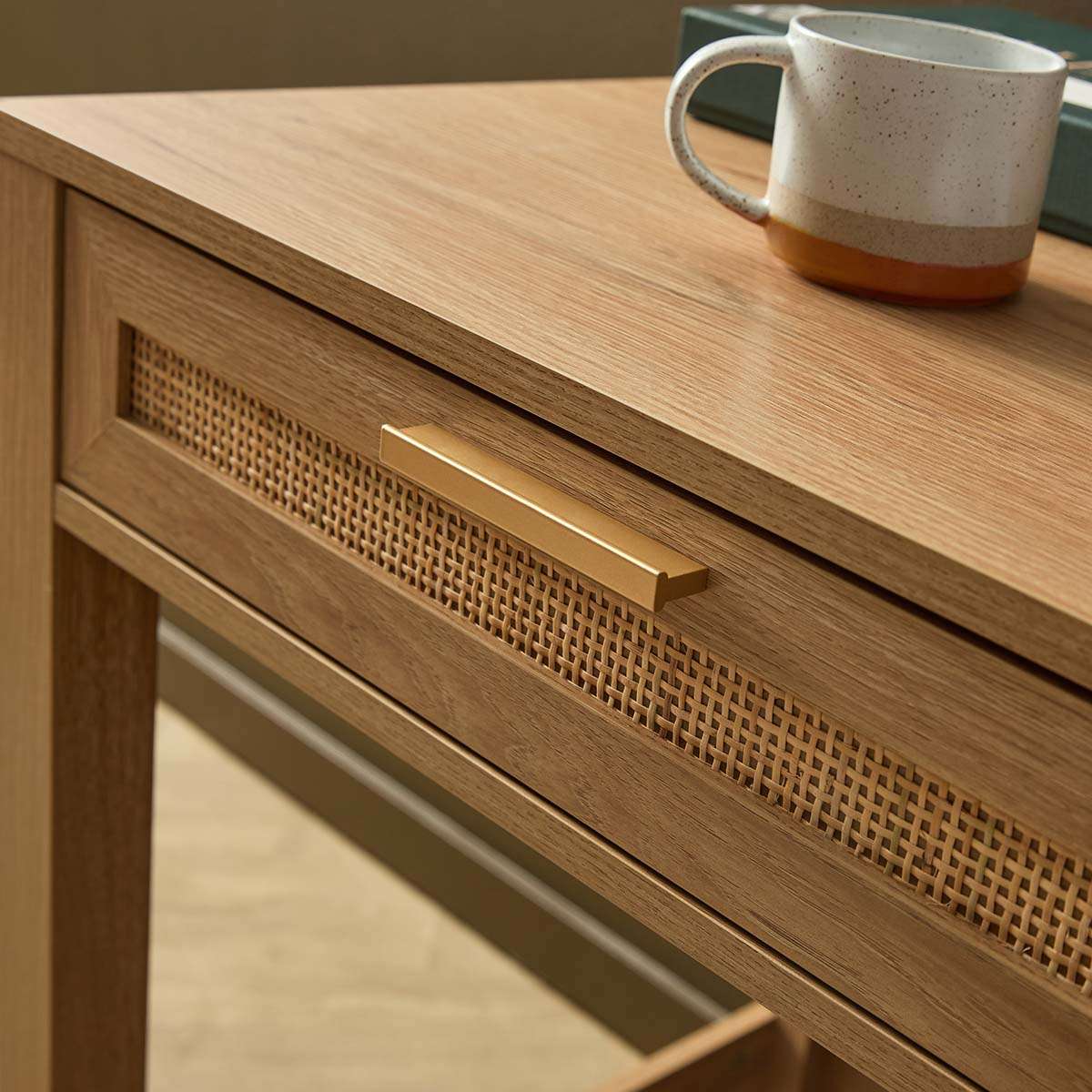 Noosa Rattan Desk - Natural