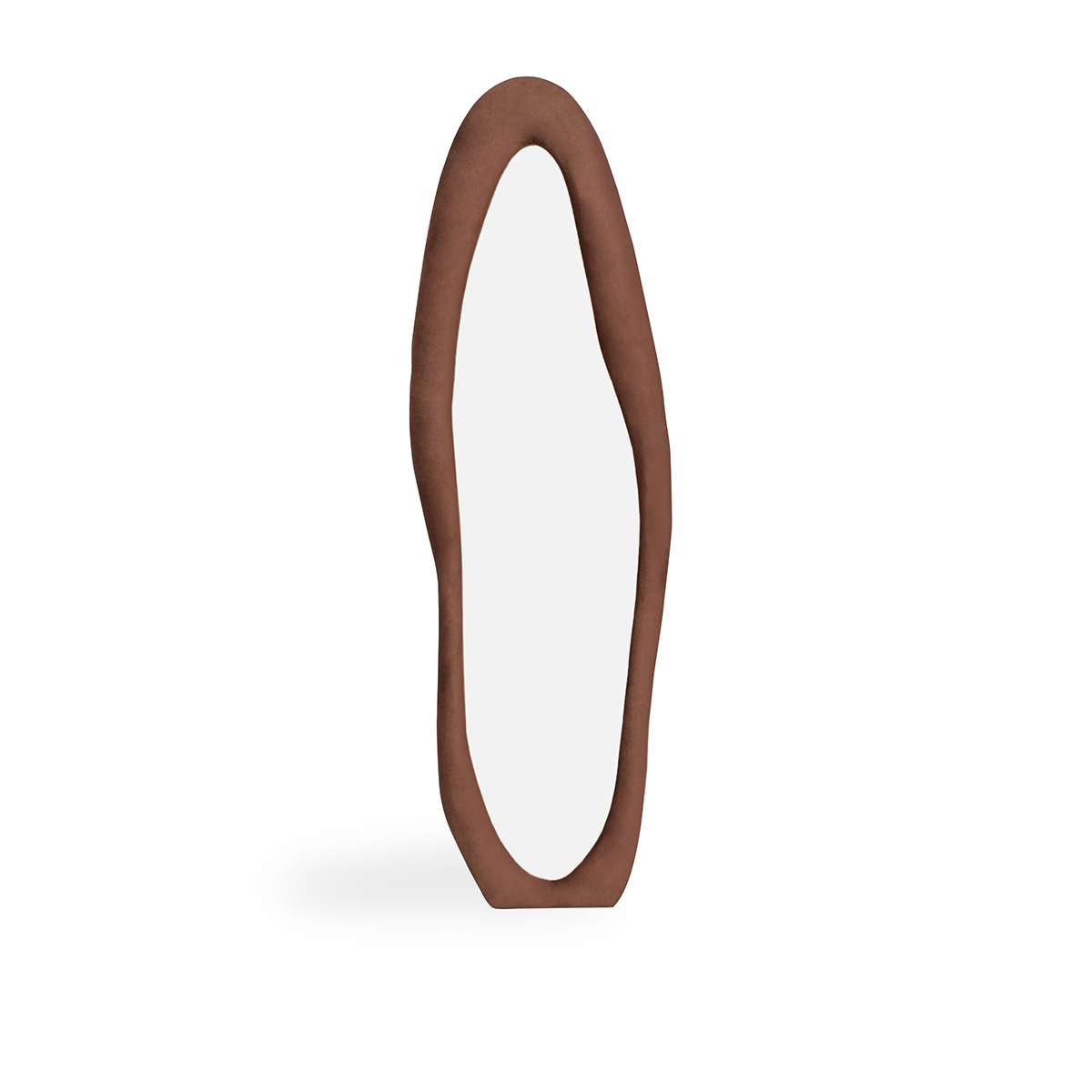 Lennon Upholstered Full Length Mirror - Chocolate