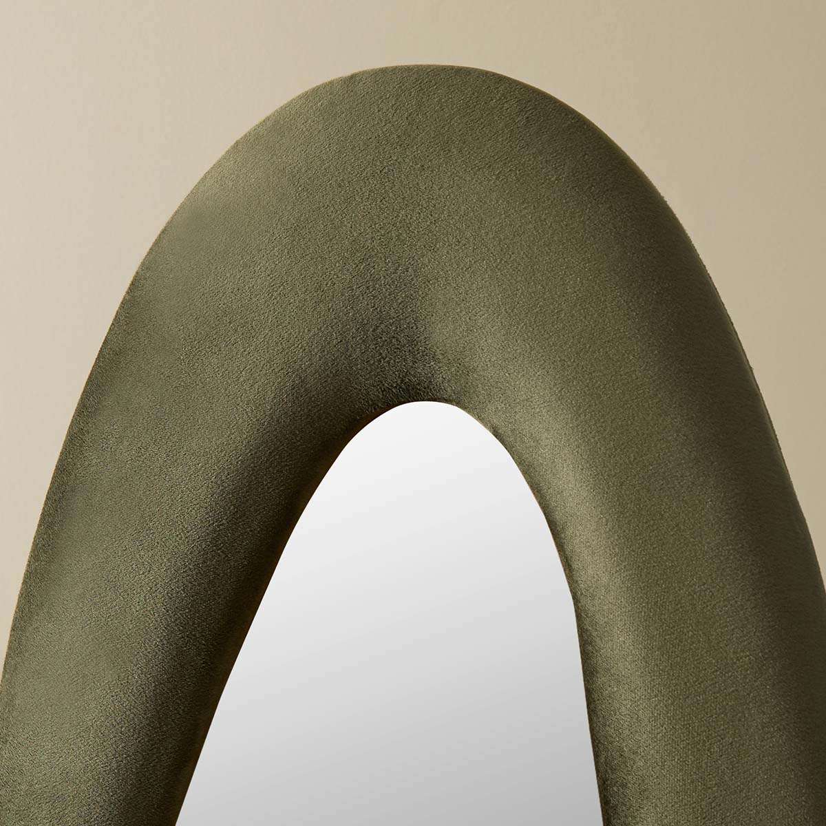 Lennon Upholstered Full Length Mirror - Olive
