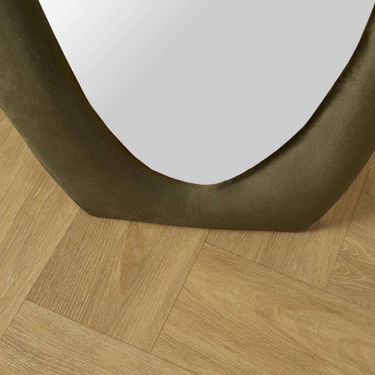 Lennon Upholstered Full Length Mirror - Olive