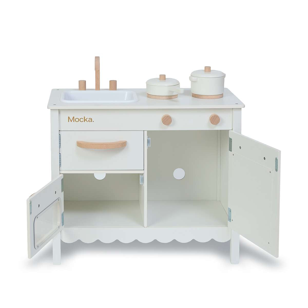 Cottage Scalloped Kitchen - Cream