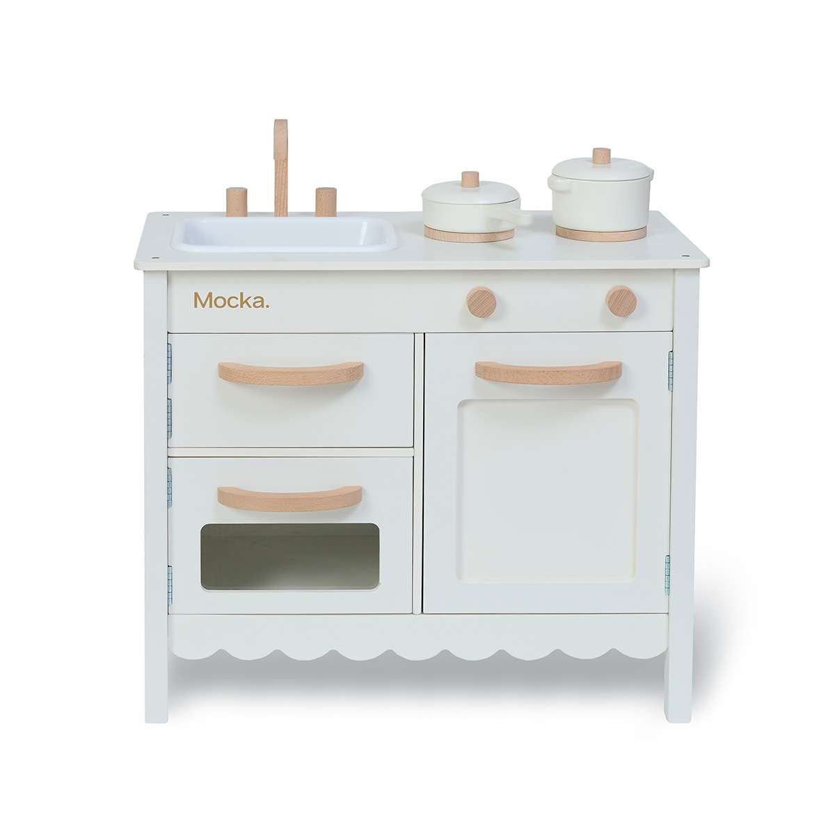 Cottage Scalloped Kitchen - Cream
