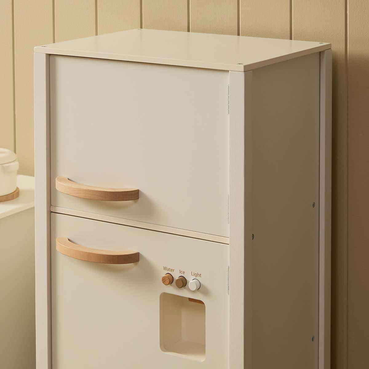 Cottage Scalloped Fridge with Play Food - Cream