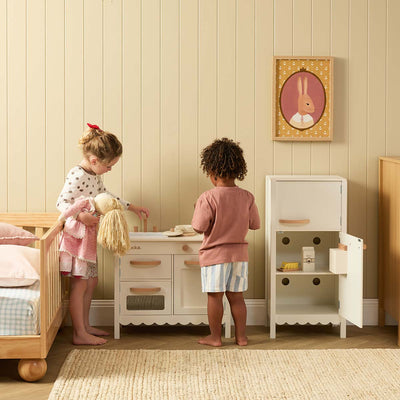 Cottage Scalloped Kitchen and Fridge Bundle